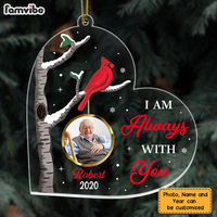 Personalized Memo Cardinal Photo Ornament NB243 85O75 thumb 1