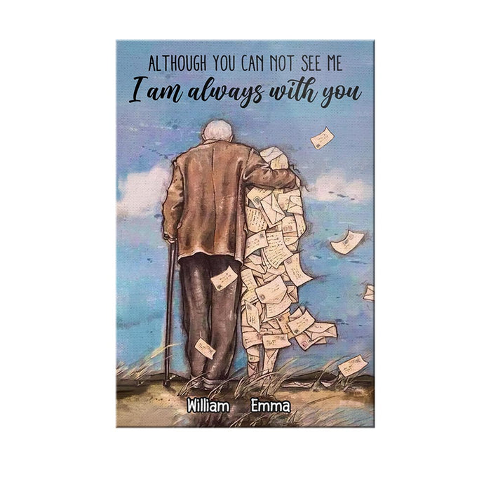 Personalized Memo I Am Always  With You Old Couple Poster NB242 32O58 1