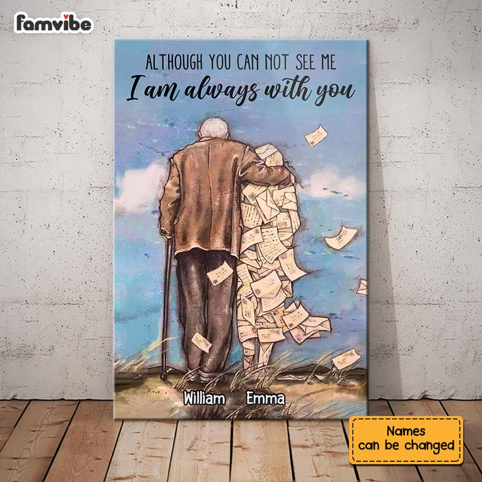 Personalized Memo I Am Always  With You Old Couple Poster NB242 32O58 1