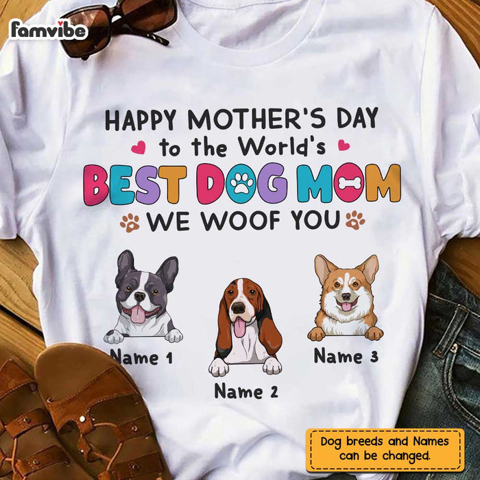Personalized Dog Mom T Shirt MR82 24O57 1