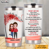 Personalized Couple The Day I Met You Steel Tumbler NB245 32O76 thumb 1
