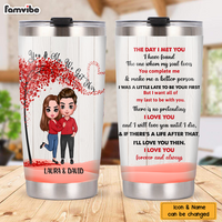 Personalized Couple The Day I Met You Steel Tumbler NB245 32O76 thumb 1