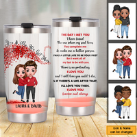 Personalized Couple The Day I Met You Steel Tumbler NB245 32O76 thumb 1