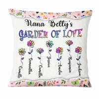 Personalized Grandma's Garden Of Love Pillow NB243 30O47 thumb 1