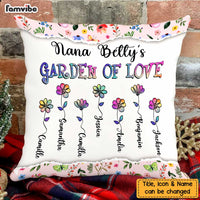 Personalized Grandma's Garden Of Love Pillow NB243 30O47 thumb 1
