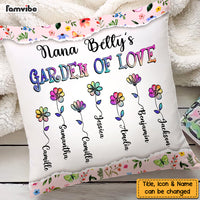 Personalized Grandma's Garden Of Love Pillow NB243 30O47 thumb 1