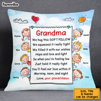Personalized Grandma Hug This Drawing Pillow NB241 23O53 thumb 1