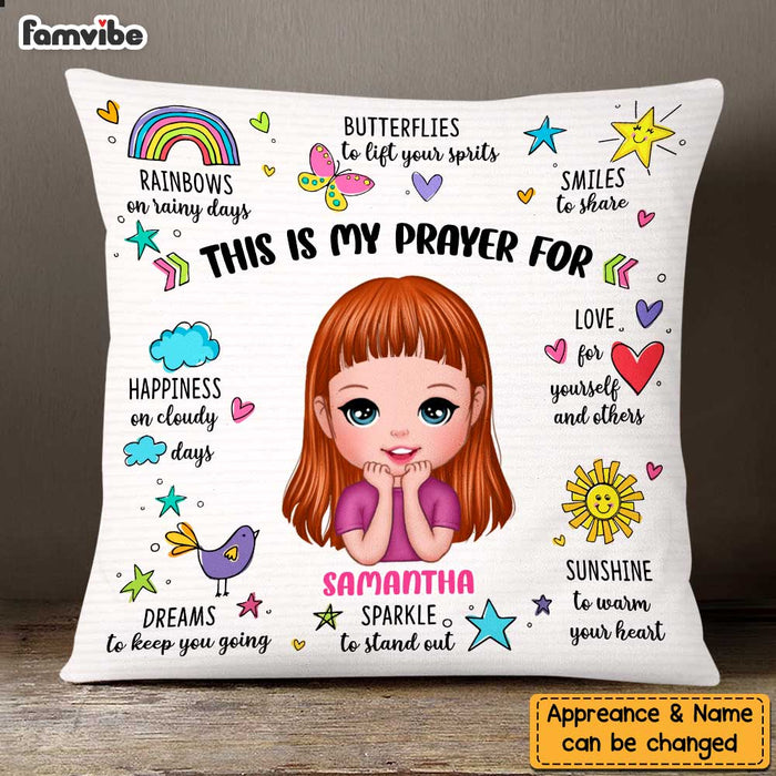 Personalized My Prayer For Granddaughter Affirmation Pillow NB242 23O47 1