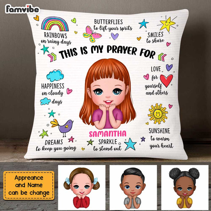 Personalized My Prayer For Granddaughter Affirmation Pillow NB242 23O47 1