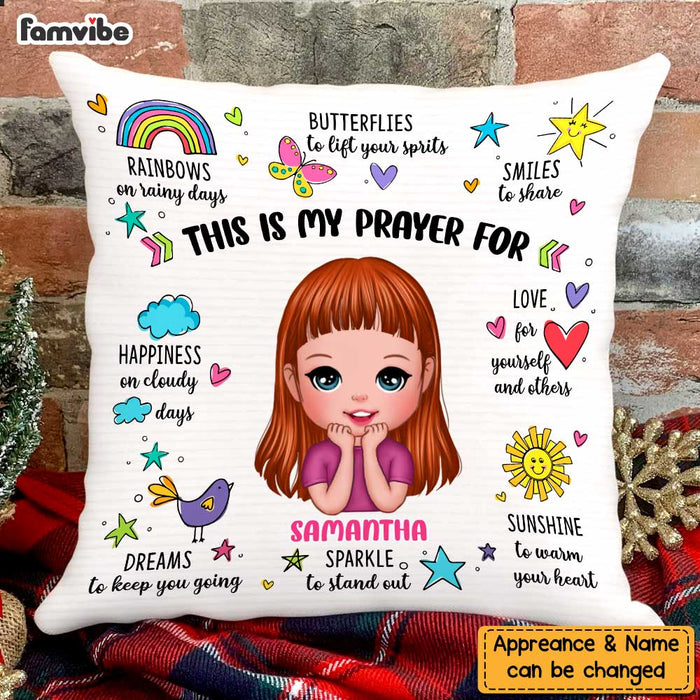 Personalized My Prayer For Granddaughter Affirmation Pillow NB242 23O47 1