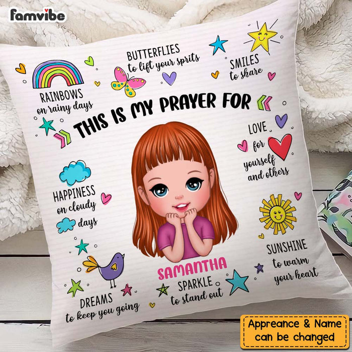Personalized My Prayer For Granddaughter Affirmation Pillow NB242 23O47 1
