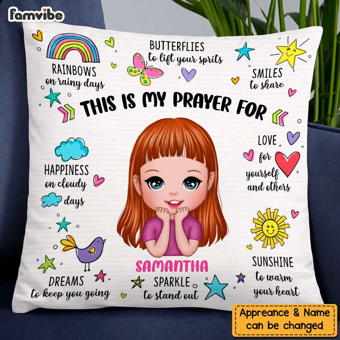 Personalized My Prayer For Granddaughter Affirmation Pillow NB242 23O47 1