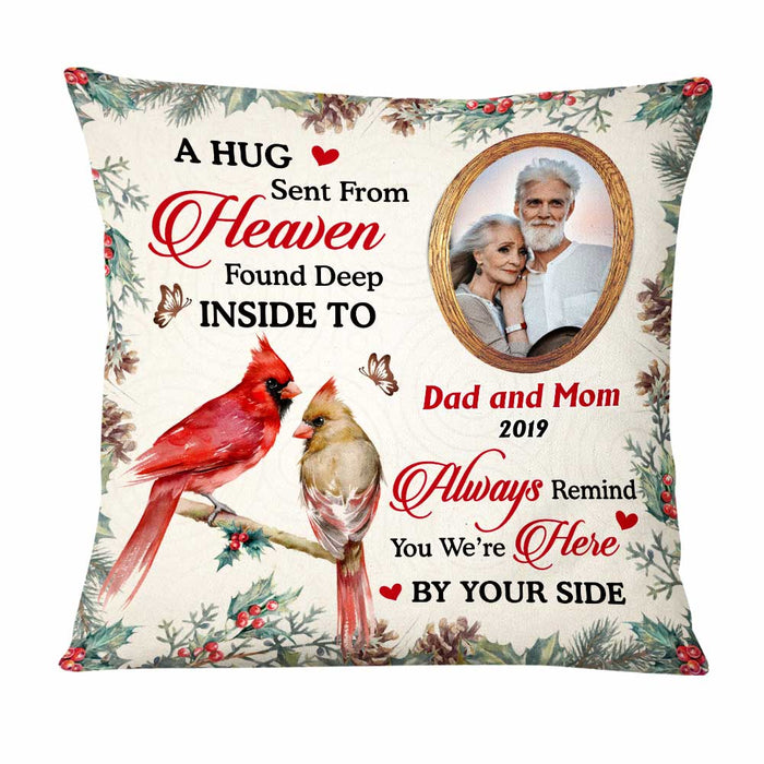 Personalized Cardinal A Hug Sent From Heaven Pillow NB251 58O47 1