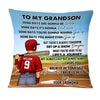 Personalized Baseball Grandson Some Days Are Gonna Be Harder Pillow NB251 36O58 1
