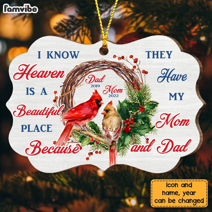 Personalized Memo Cardinal Heaven Is A Beautiful Place Benelux Ornament NB252 30O28 1