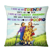 Personalized Old Friends Sisters Laughing Pillow NB252 36O76 thumb 1