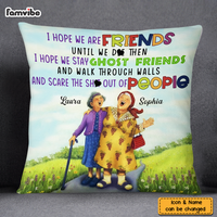 Personalized Old Friends Sisters Laughing Pillow NB252 36O76 thumb 1
