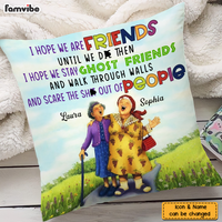 Personalized Old Friends Sisters Laughing Pillow NB252 36O76 thumb 1