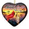 Personalized Heaven Is A Beautiful Place Cardinal Memo Heart Ornament NB263 23O53 1