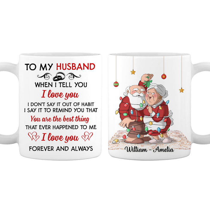 Personalized Mr & Mrs Santa Couple Mug NB254 30O28 1