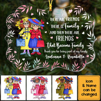 Personalized There Are Friends That Become Family Ornament Benelux Ornament NB264 32O75 thumb 1