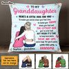 Personalized To My Granddaughter Here's A Little Hug For You Pillow NB252 58O47 1