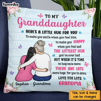 Personalized To My Granddaughter Here's A Little Hug For You Pillow NB252 58O47 thumb 1