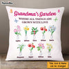 Personalized Grandma's Garden Where Things Are Grown With Love Pillow NB251 23O47 1