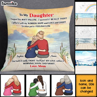 Personalized Daughter Hug This Pillow NB261 30O28 thumb 1