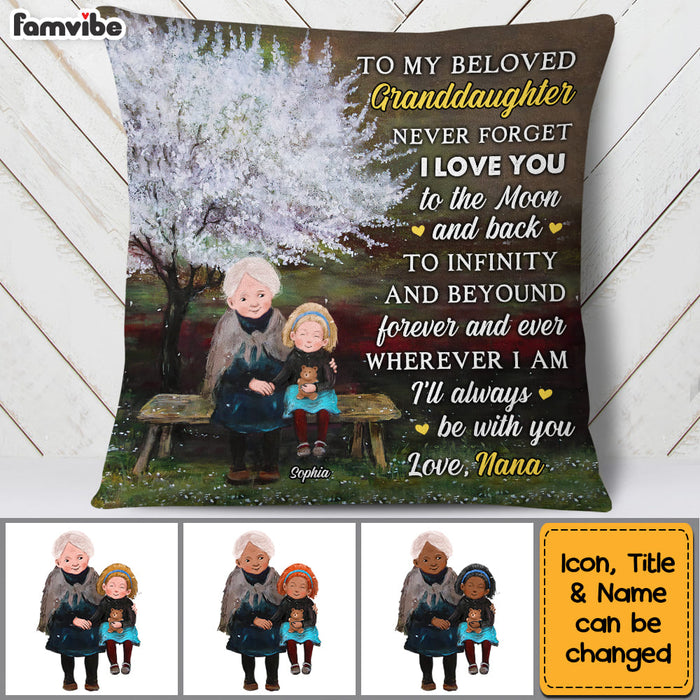 Personalized Grandma And Granddaughter Pillow NB301 36O53 1