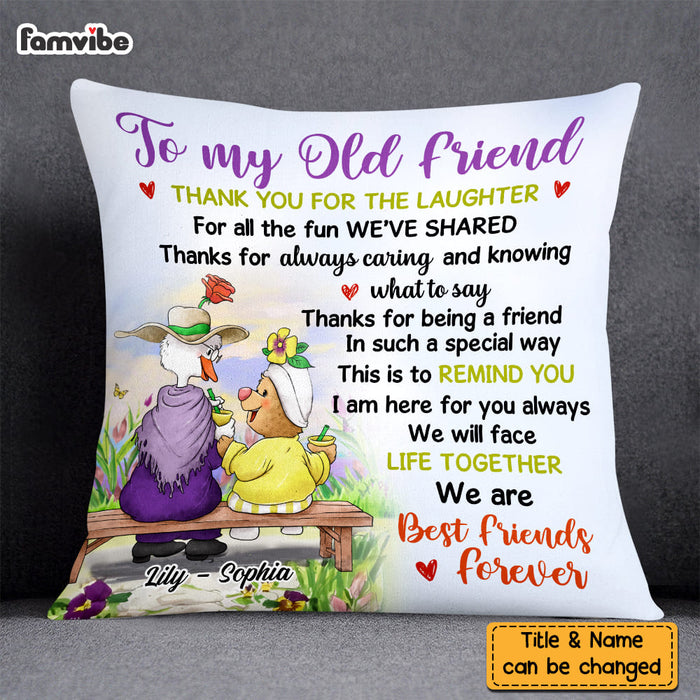 Personalized Old Friendship Pillow DB63 36O58 1