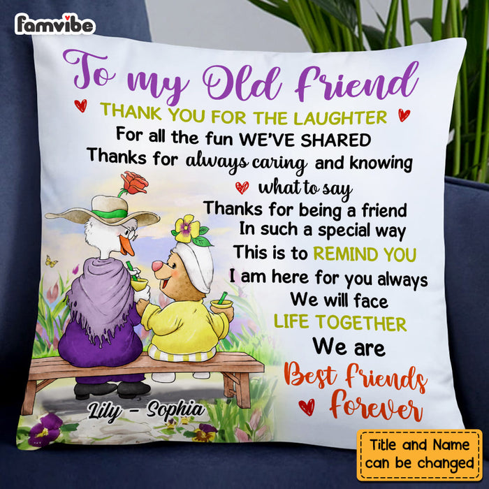 Personalized Old Friendship Pillow DB63 36O58 1