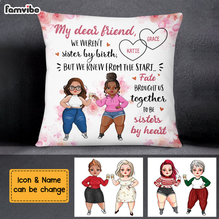 Personalized My Friend Sisters By Heart Pillow NB264 23O73 1