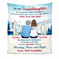 Personalized To My Granddaughter Lake View Hug This Blanket OB272 30O47 thumb 1