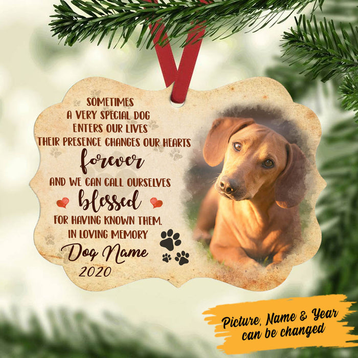 Personalized Dog Memorial In Loving Memory MDF Benelux Ornament NB112 99O60 1