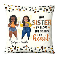 Personalized Sister By Heart Friend Leopard Print Pillow NB283 23O28 thumb 1