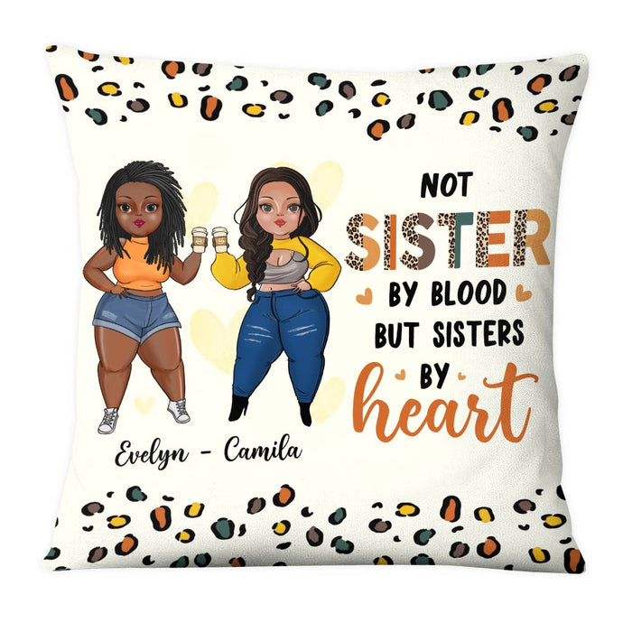 Personalized Sister By Heart Friend Leopard Print Pillow NB283 23O28 1