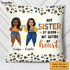 Personalized Sister By Heart Friend Leopard Print Pillow NB283 23O28 1