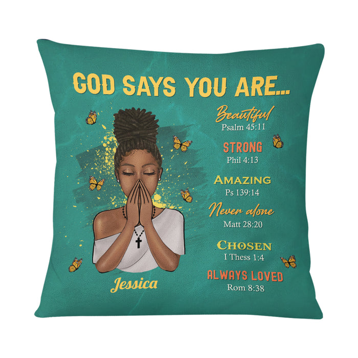 Personalized You Are Daughter Bible Verses Pillow NB285 36O73 1