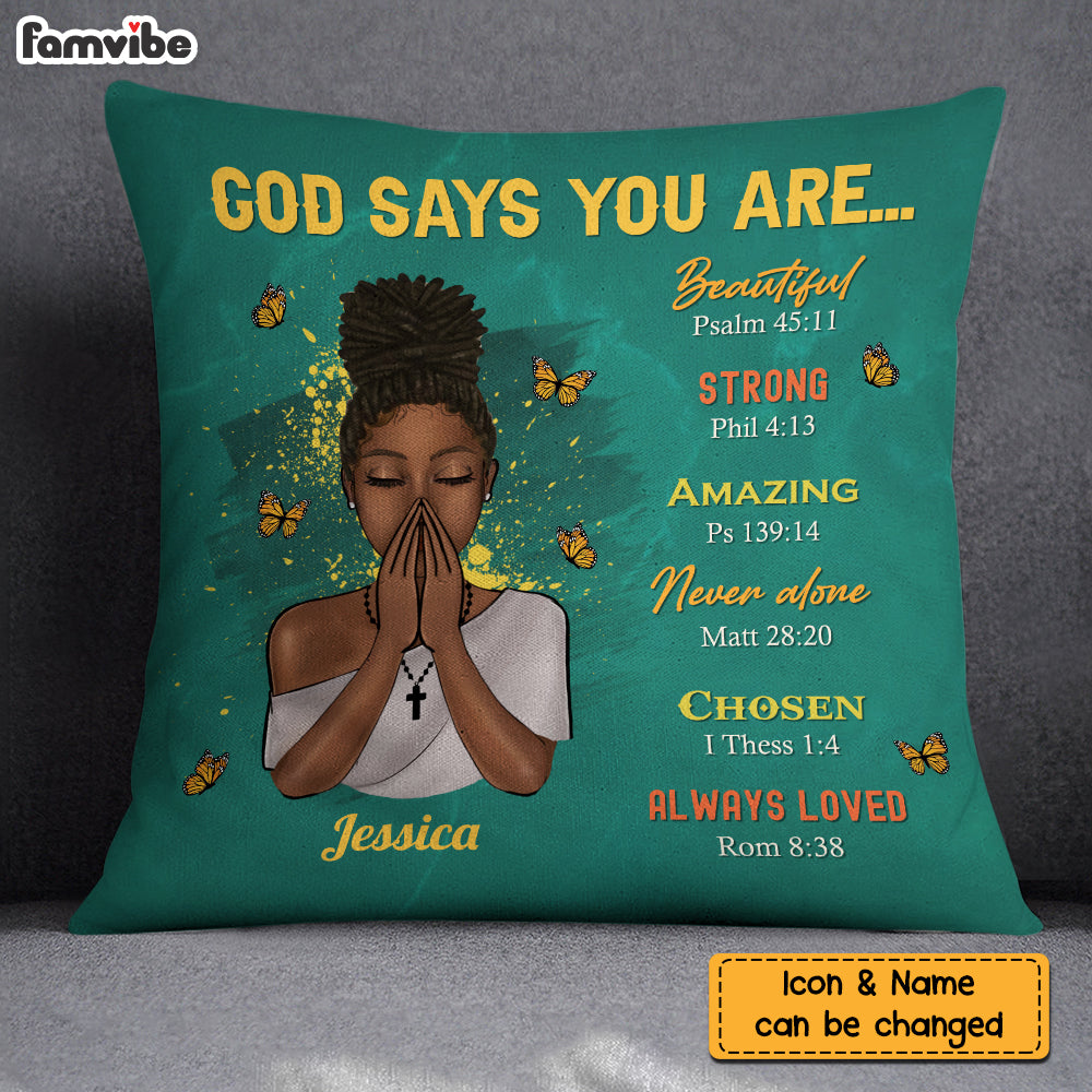Personalized You Are Daughter Bible Verses Pillow NB285 36O73 Primary Mockup