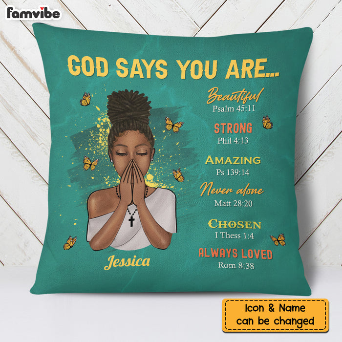 Personalized You Are Daughter Bible Verses Pillow NB285 36O73 1