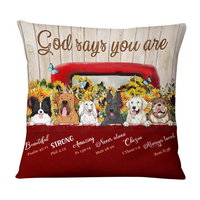 Personalized Dogs God Says Pillow NB295 36O76 thumb 1