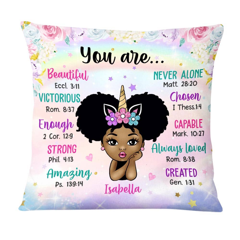 Personalized Granddaughter Daughter Kid Unicorn You Are Pillow NB291 85O58 Primary Mockup