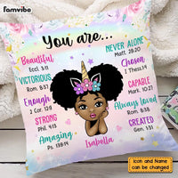 Personalized Granddaughter Daughter Kid Unicorn You Are Pillow NB291 85O58 thumb 1