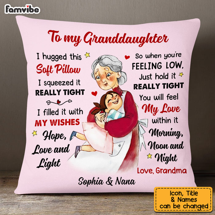 Personalized Granddaughter Pillow NB283 85O53 1