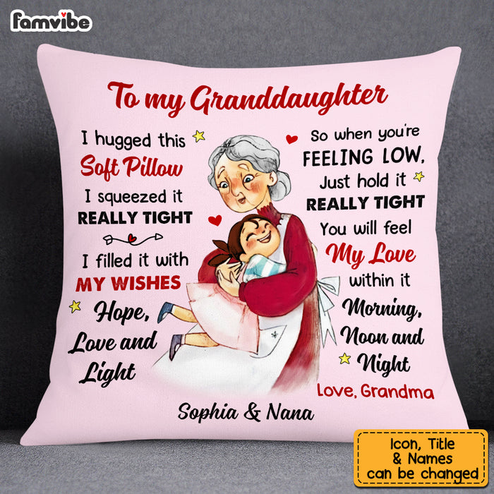 Personalized Granddaughter Pillow NB283 85O53 1