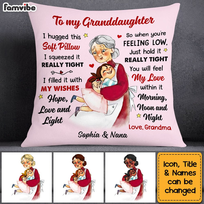 Personalized Granddaughter Pillow NB283 85O53 1