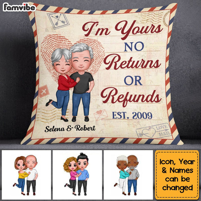 Personalized Couple I'm Your No Returns Or Refunds Pillow NB291 30O53 1