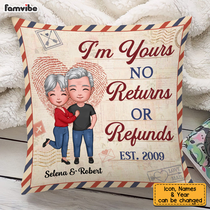 Personalized Couple I'm Your No Returns Or Refunds Pillow NB291 30O53 1