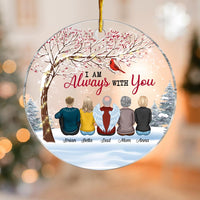 Personalized Memo I Am Always With You Circle Ornament SB151 30O28 thumb 1